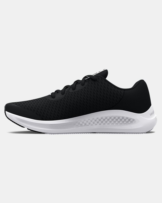 Boys' Grade School UA Charged Pursuit 3 Running Shoes in Black image number 1